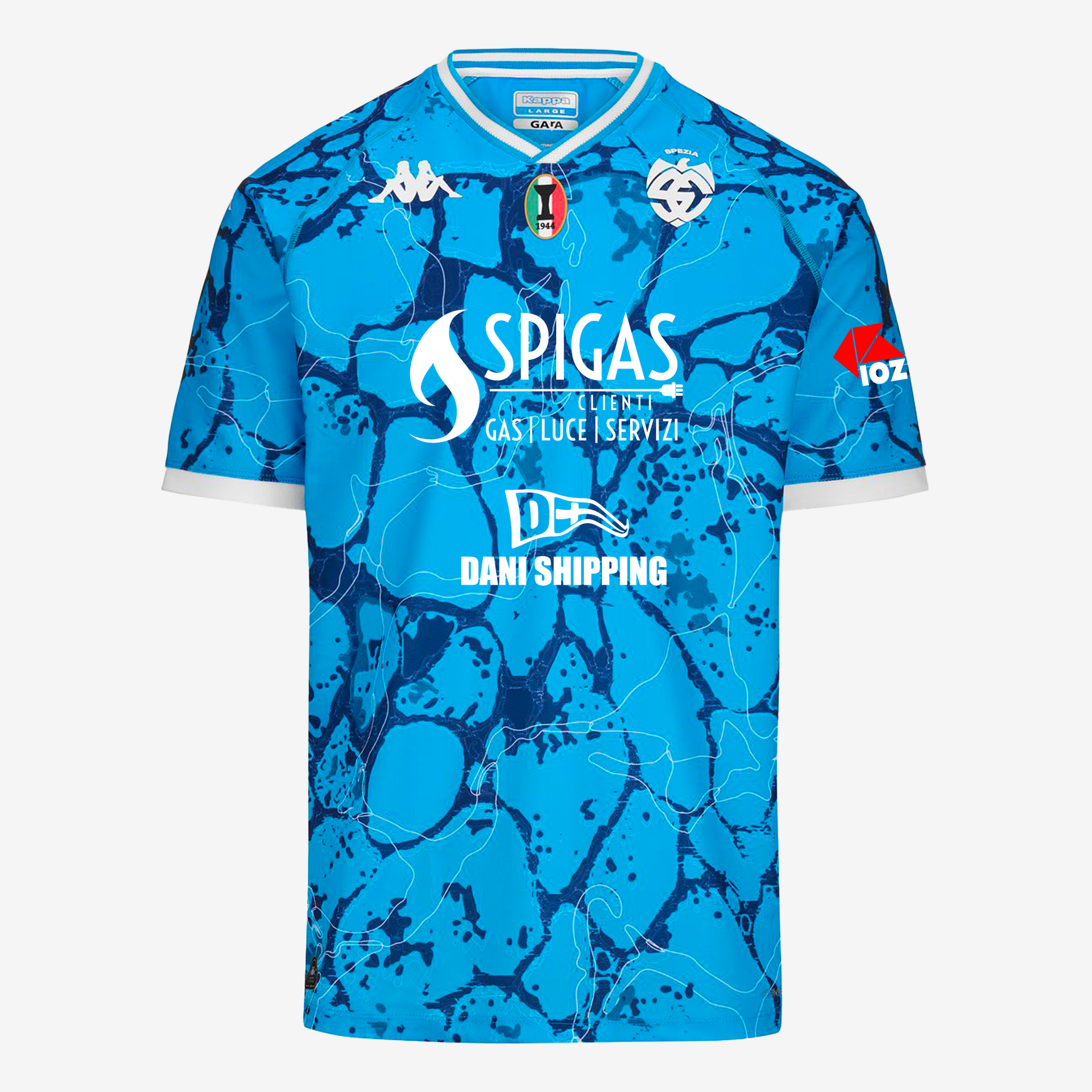 PERUGIA サッカーシャツ WATERAZZI 23 XL Spezia Calcio - Third Match Jersey - Kombat Pro 23/24 – Spezia