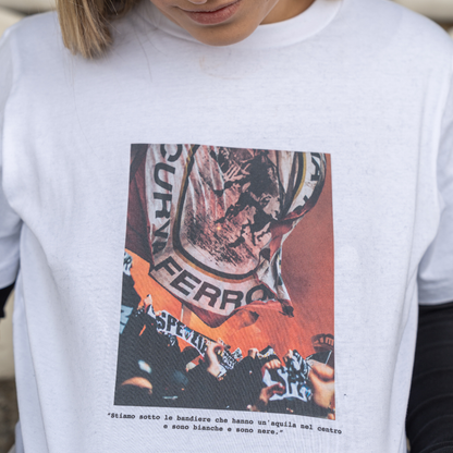 T-shirt Tacchettee "Stiamo sotto le bandiere"